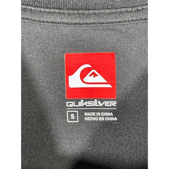 Quiksilver Mens Size Small Classic Logo Graphic T-Shirt Black Cotton - Picture 5 of 10